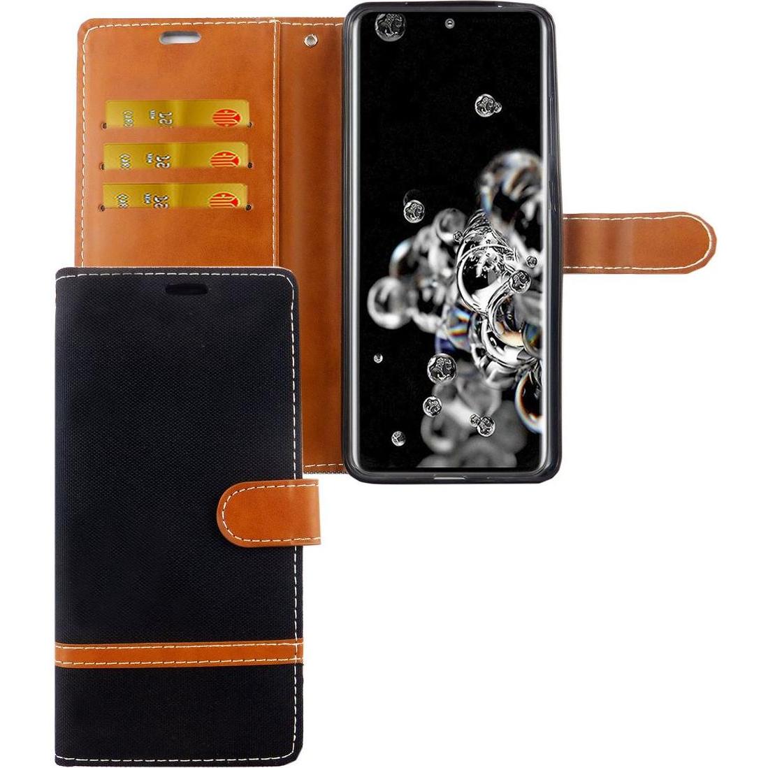 König Design Hülle Handy Schutz für Samsung Galaxy S20 Ultra Case Cover Tasche Wallet Etui (Samsung Galaxy S20 Ultra), S...
