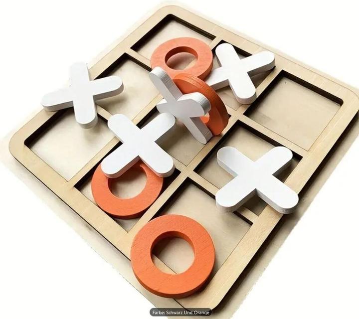 Actual product image Champ Tic Tac Toe wooden board game