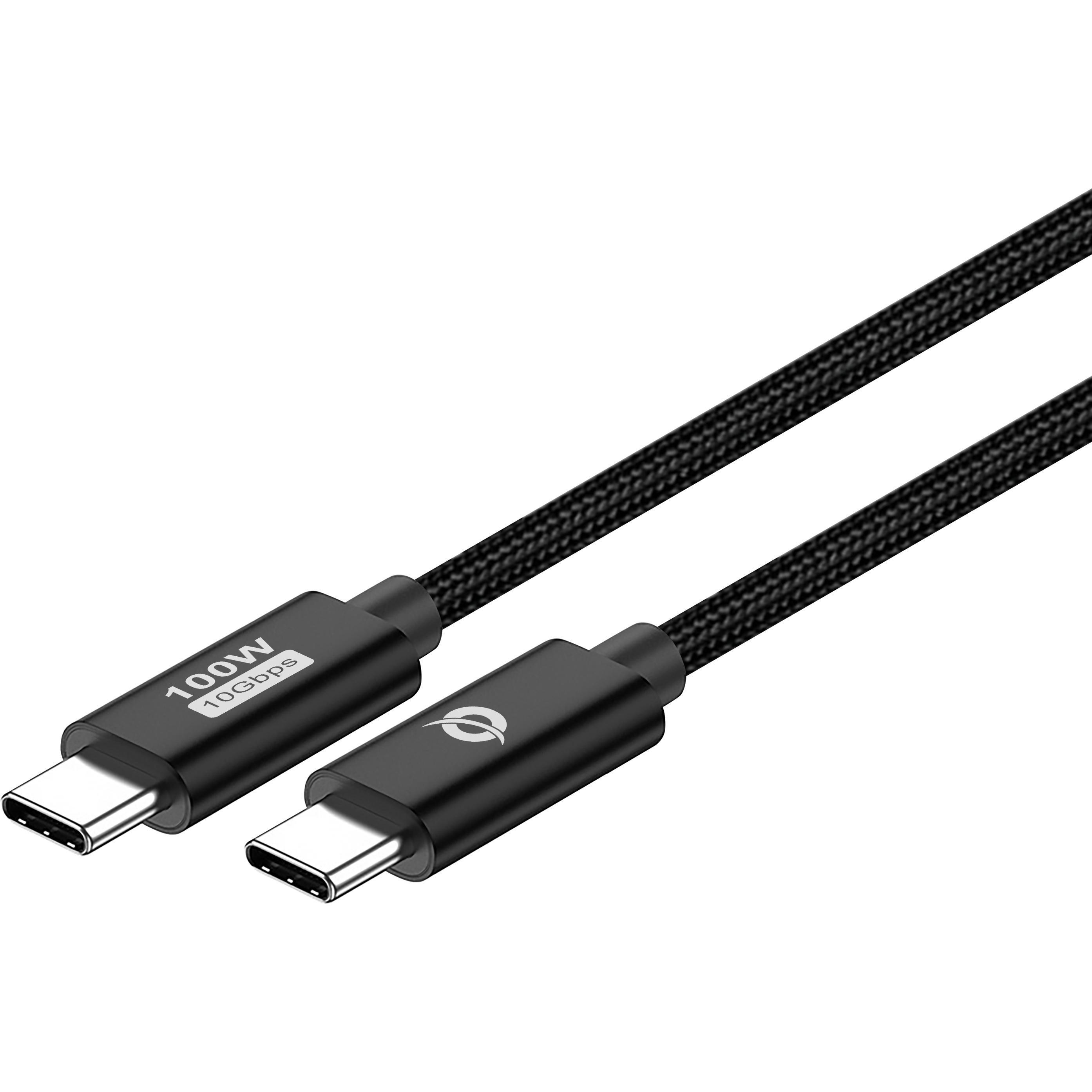 Conceptronic Kabel USB-C 3.0 -> C St/St 2.00m 5A 10Gbps sw (2 m, USB 3.2 Gen 2), USB Kabel