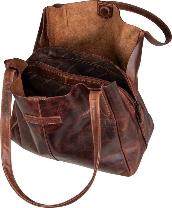 Actual product image Greenburry Rugged leather shoulder bag 32 cm