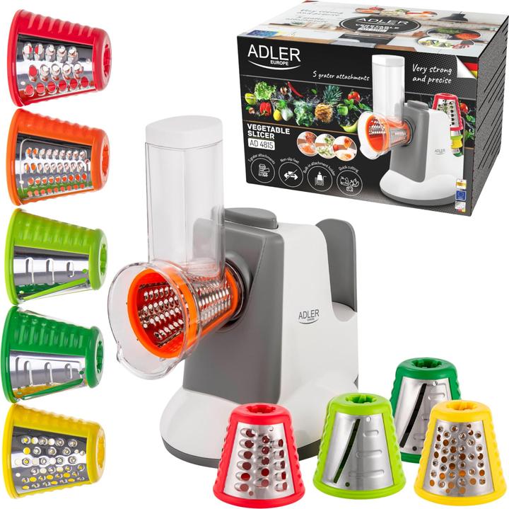 Produktbild Adler AD 4815 Vegetable slicer, White/Grey