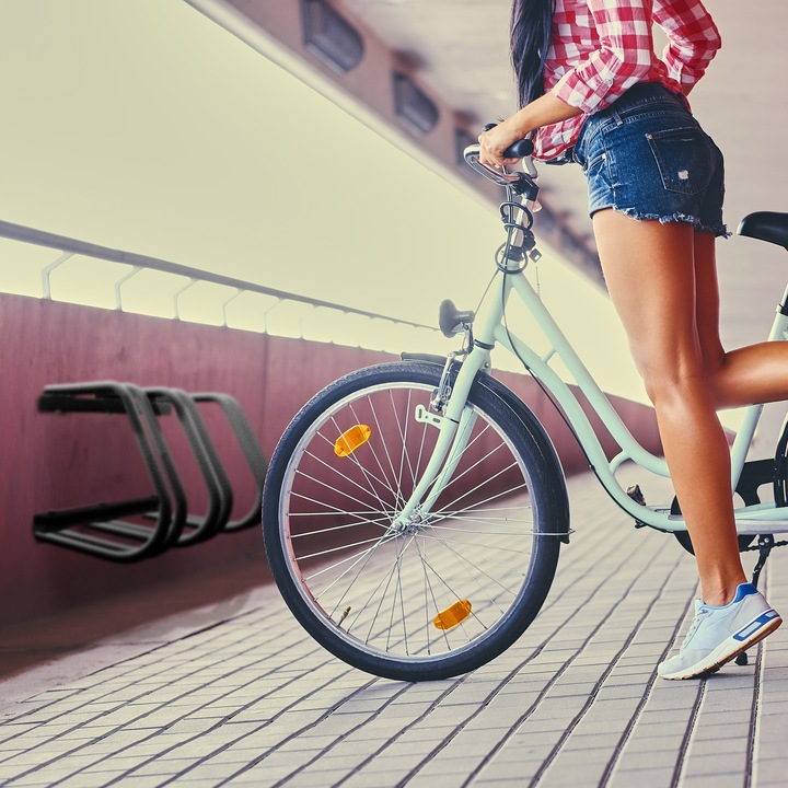 Actual product image Relaxdays Bicycle stand
