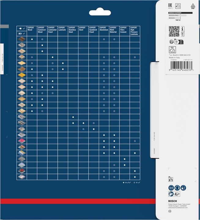 Immagine prodotto Bosch Professional Zubehör Lama circolare Expert per legno, 250 x 30 x 2,4 mm, 60