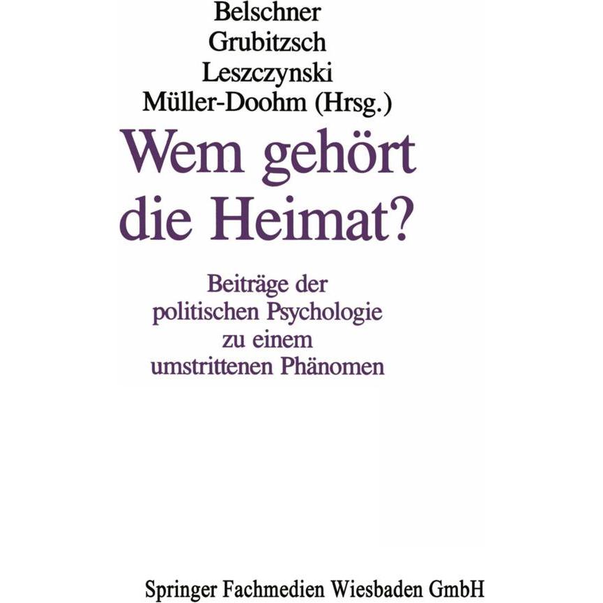 Wem gehört die Heimat?, Fachbücher