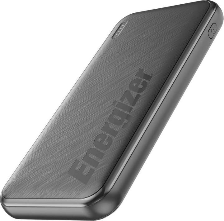 Actual product image Energizer UE10055PQ Powerbank schwarz / 10000mAh / 22,5W (20W) / 5V / 3A / 2x USB-C 1x USB-A (10000 mAh, 22.50 W, 37 Wh)