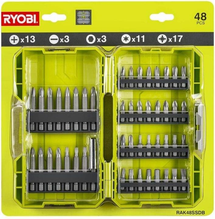 Actual product image Ryobi Bit set 48 pcs.