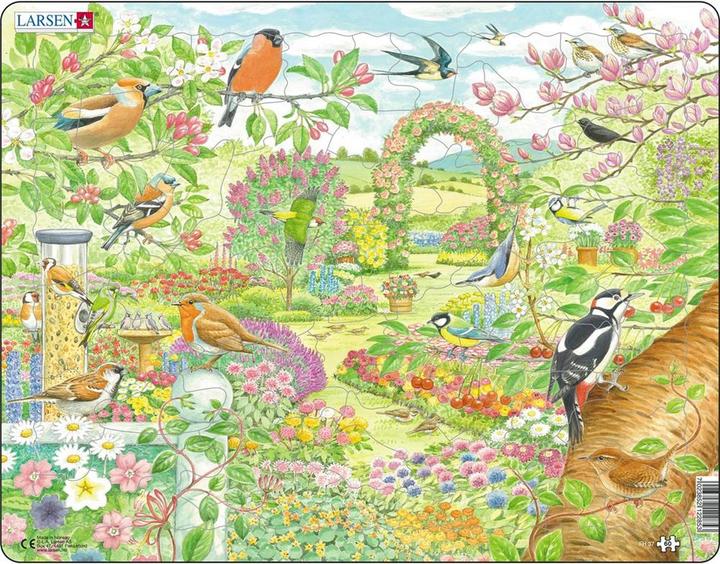 Larsen Gartenvögel und Blumen (60 Teile)