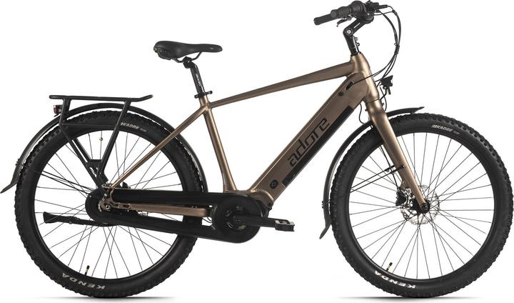 Actual product image Adore E-city bike 27.5" aluminium city bike CX-290 mid-motor 75NM / 15Ah bronze (48 cm)