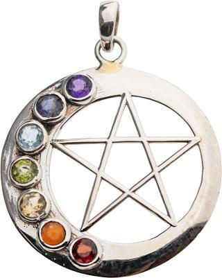 Image du produit Berk Pendentif "Pentagram Chakrakreis" (cercle de chakra)