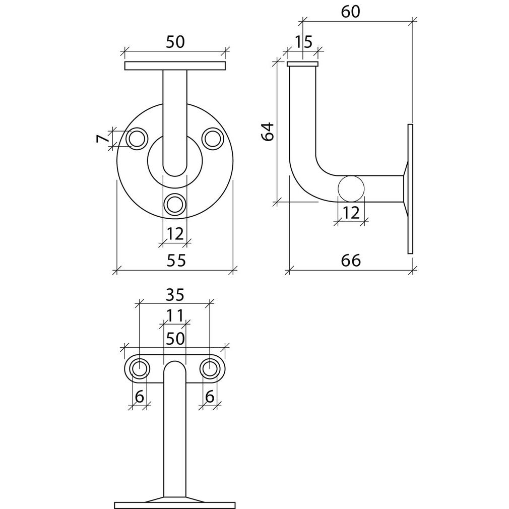 Thumbnail - Webi, Möbelausstattung, Handlaufstützen (1 Stk.)