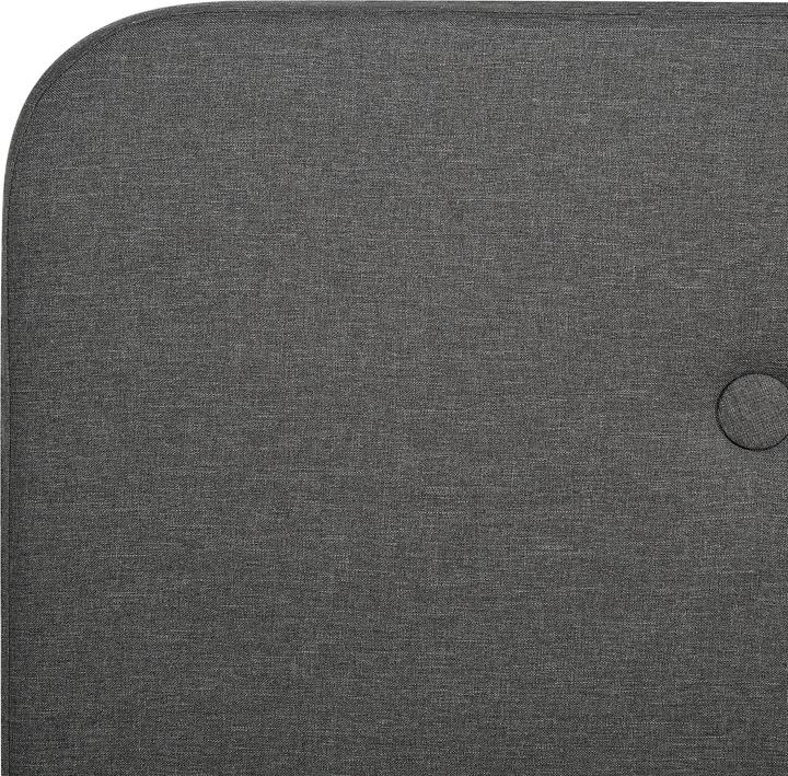 Actual product image Beliani Upholstered bed linen look grey slatted frame 140 x 200 cm RENNES (140 x 200 cm)