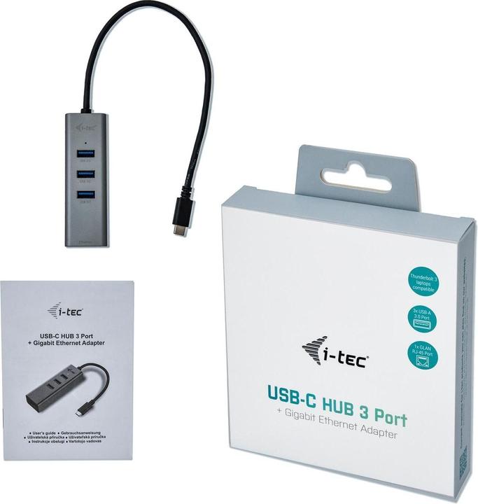 Produktbild i-tec Metal HUB 3 Port (USB-C, 4 Ports)
