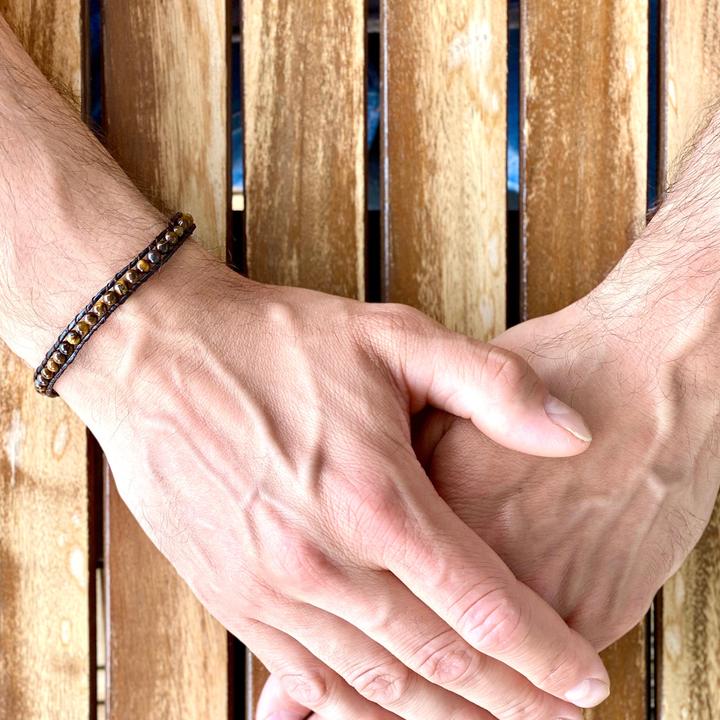 Immagine prodotto Balibay Tigeo (16 cm, Pietra preziosa, Occhio di tigre, Legno)