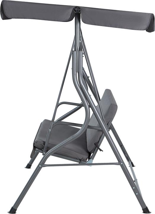 Image du produit Beliani Balançoire hollywoodienne toit solaire gris foncé CHAPLIN