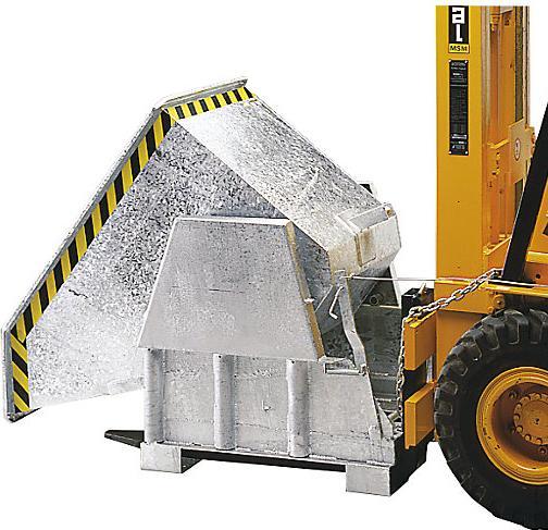 Actual product image eurokraft pro Tilting container, standard height, without chassis (1200 l)