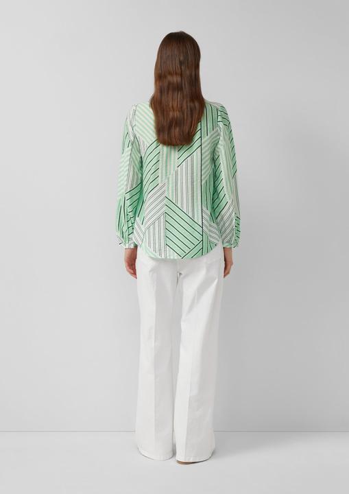 Immagine prodotto s.Oliver Bluse Viskosebluse mit Raffung und All-over-Print (44)