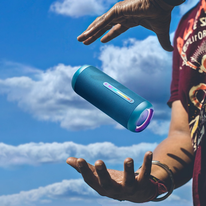 Produktbild NGS Enceinte Nomade Bluetooth Roller Furia 2 (Bleu) (9 h, Akkubetrieb)