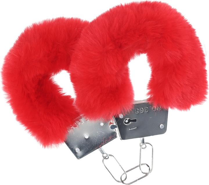 Produktbild Ouch! Klassische flauschige Handschellen - Rot