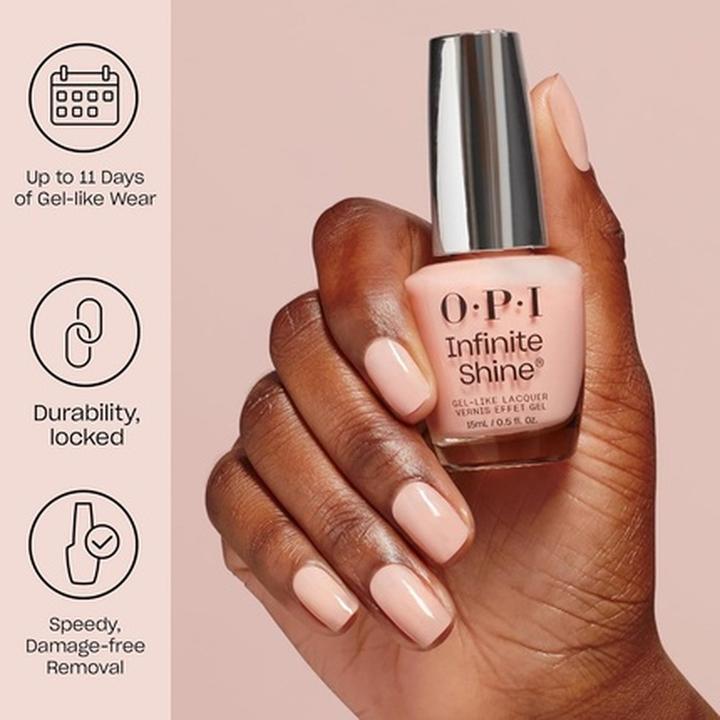 Image du produit OPI Infinite Shine Belly Button Bling Semi-Sheer Dark Soft Grey Silver Shimmer (Belly Button Bling, Vernis à ongles effet gel)