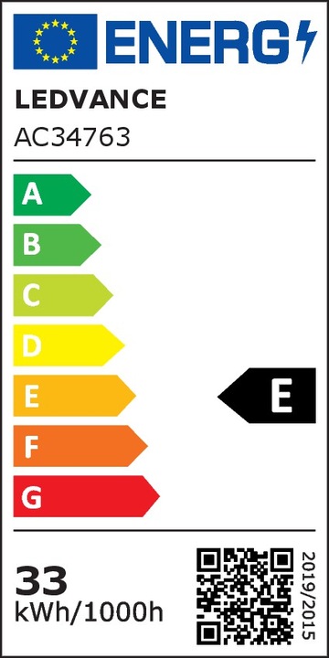 Energy Label Ledvance LED panels (2700 lm)