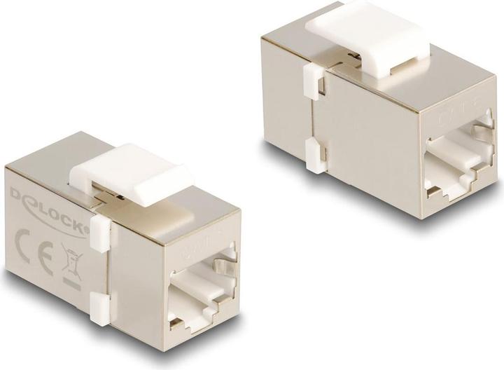 Actual product image Delock Keystone module RJ45 socket to RJ45 socket Cat.6 FTP (Keystone module)