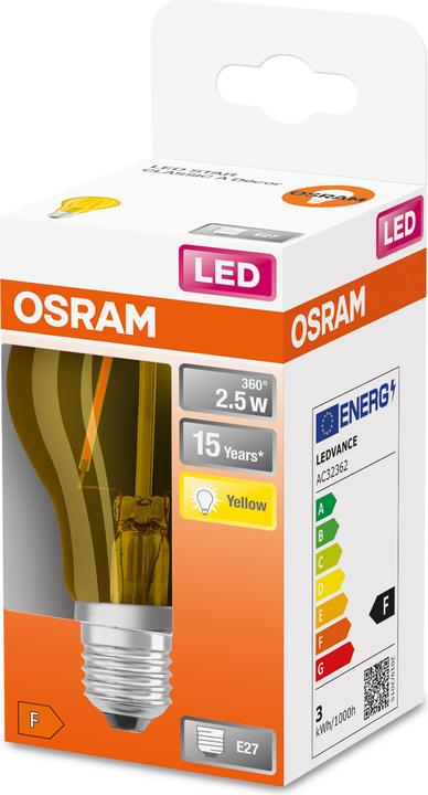 Produktbild Osram Led Star Décor Classic A (E27, 2.50 W, 235 lm, 1 x, F)