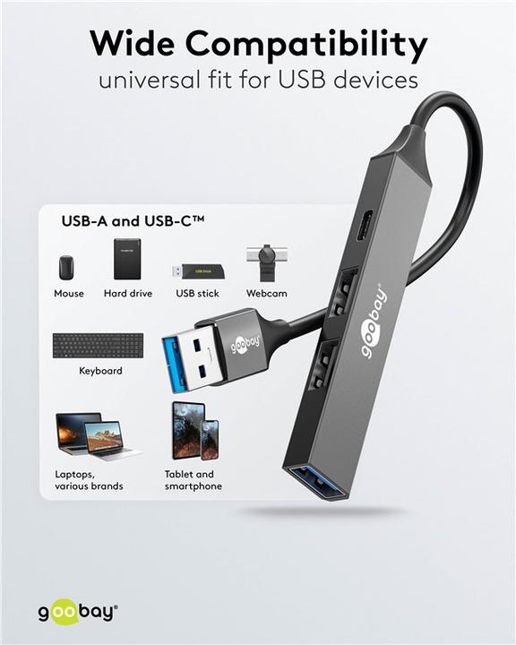 Produktbild Goobay 74458 (USB-A, 4 Ports)
