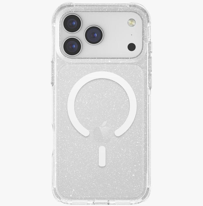 Actual product image Uniq LifePro Xtreme Case for iPhone 17 Pro Max Magclick Charging Clear/Glitter (Apple iPhone 17 Pro Max)
