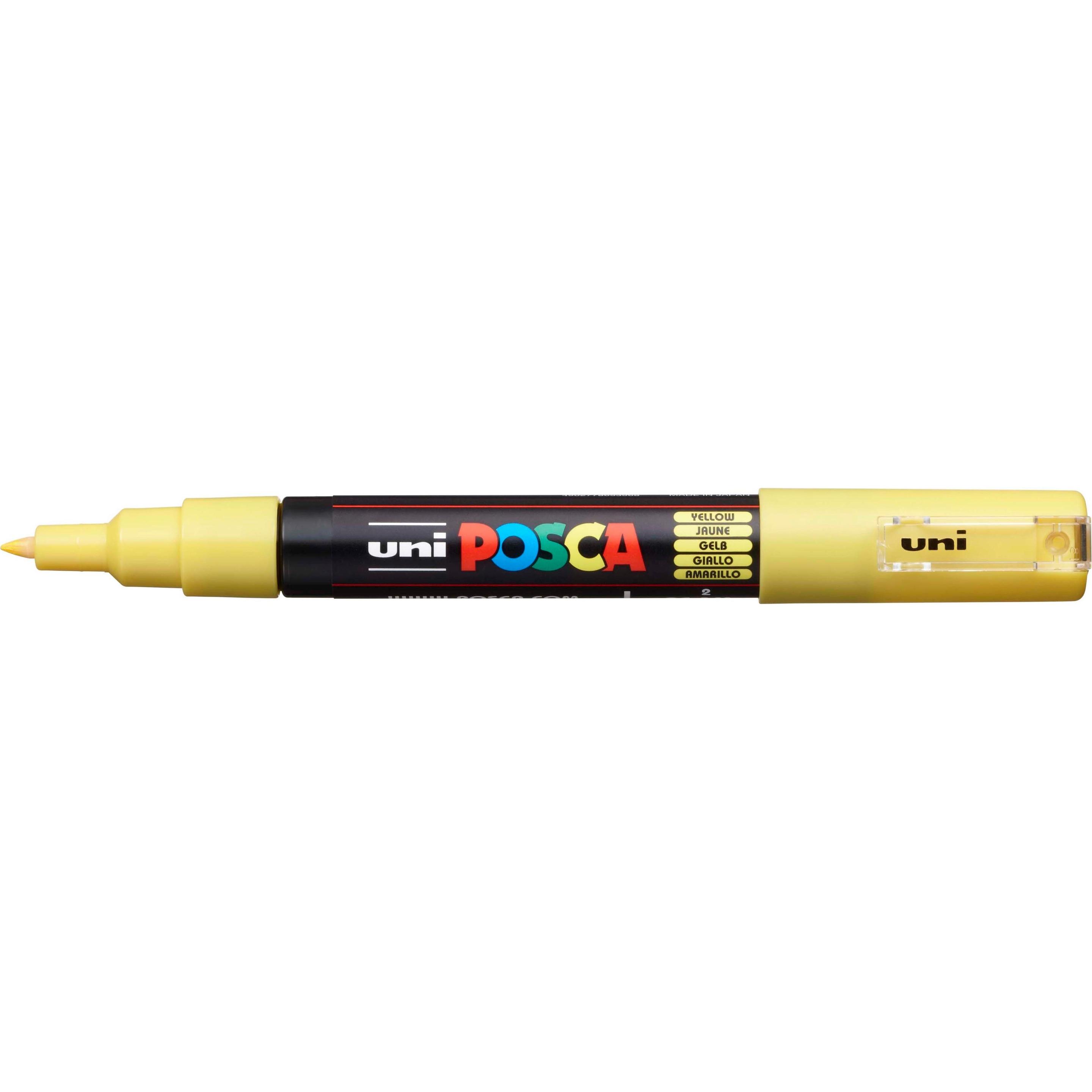 6x Posca, Marker, Marker PC-1M Rundspitze (Gelb, 0.70 mm, 1 x)