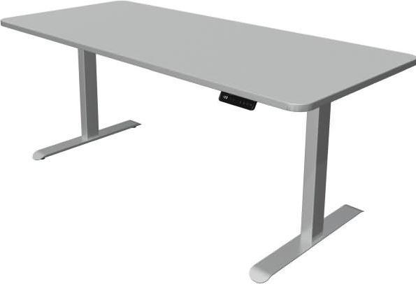 Produktbild Kerkmann Move 3 Premium höhenverstellbarer Schreibtisch lichtgrau rechteckig (180 x 80 x 72 cm)