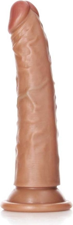Actual product image RealRock Slim Realistic Dildo with Suction Cup - 6"/ 15,5 cm