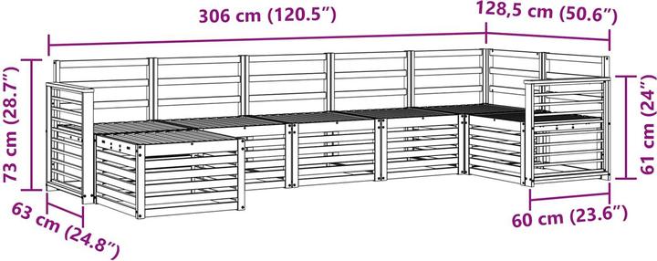Produktbild vidaXL Outdoor-Sofa