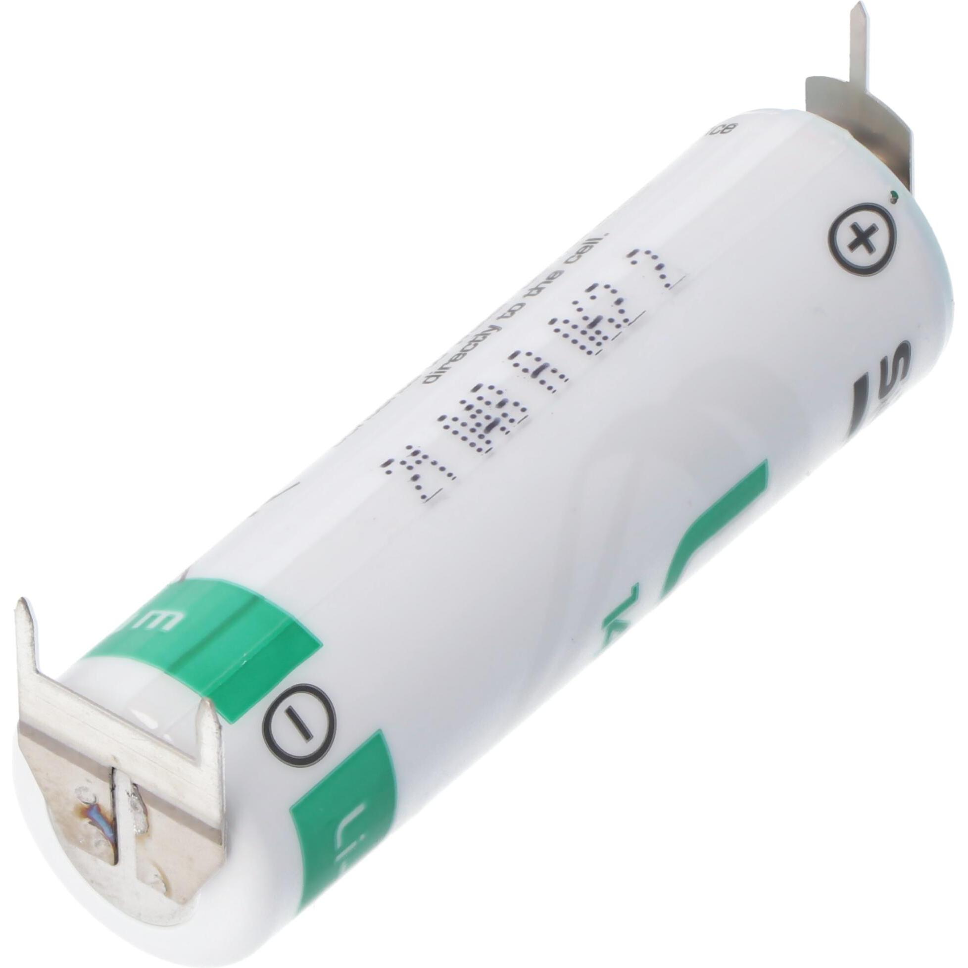 Thumbnail - Saft Batterie LS14500CNA mit 3er Print Kontakten (1 Stk., AA, 2600 mAh), Batterien + Akkus