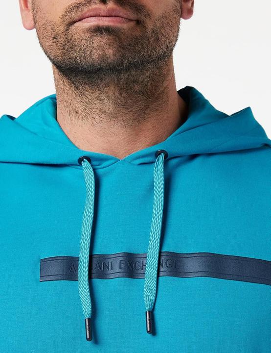 Image du produit Armani Exchange Sweatshirt à capuche avec logo étendu dos et devant (XS)