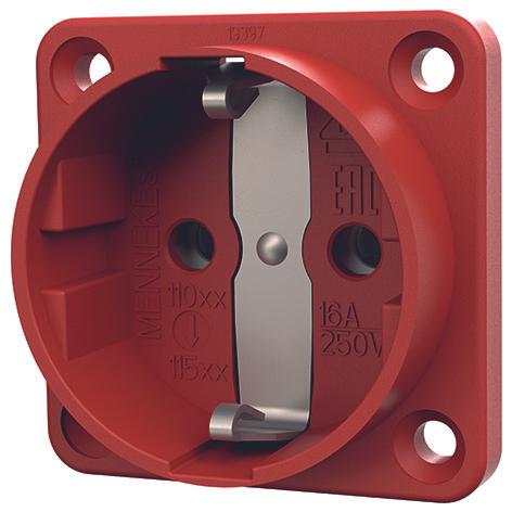 Actual product image Mennekes SCHUKO surface-mounted socket outlet