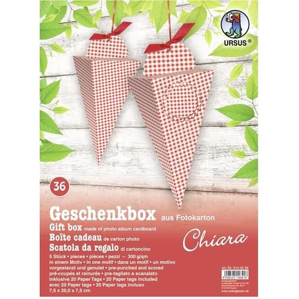 Thumbnail - Ursus, Geschenkverpackung, Geschenkbox Chiara 7,5x20x7,5cm VE=5 Stück Motiv: 36 (Geschenkbox, 5 x)