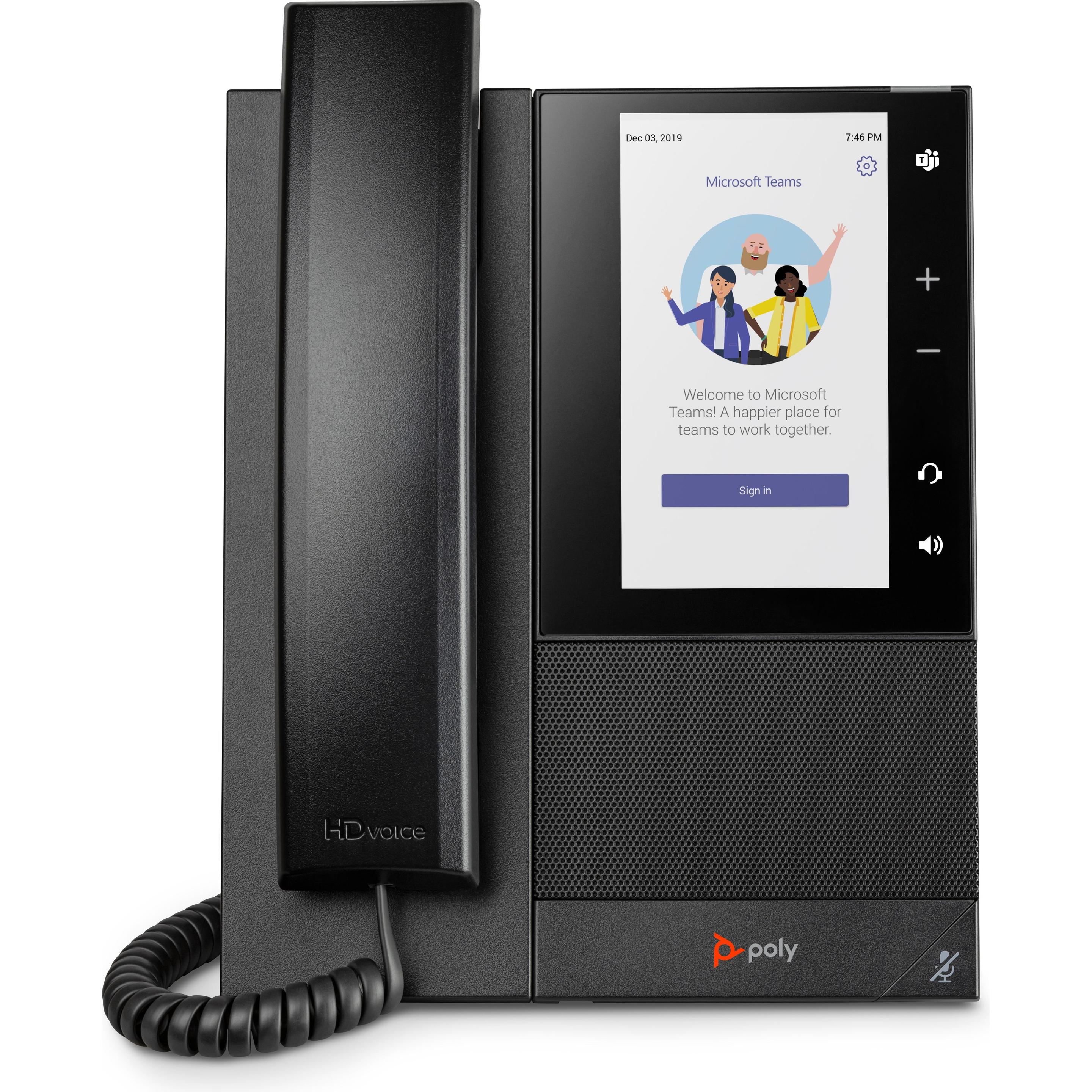 HP Poly CCX 505 BMP MS PoE-e, Telefon, Schwarz