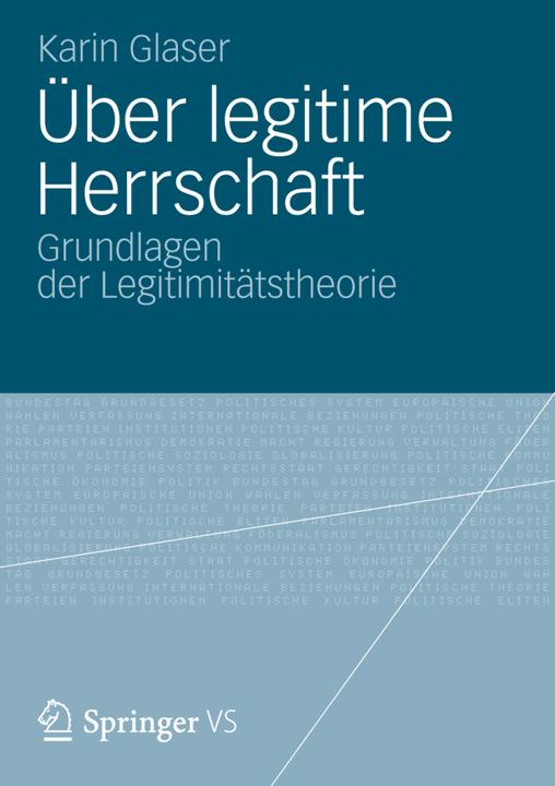 Produktbild Über legitime Herrschaft (Deutsch, Karin Glaser, 2012)
