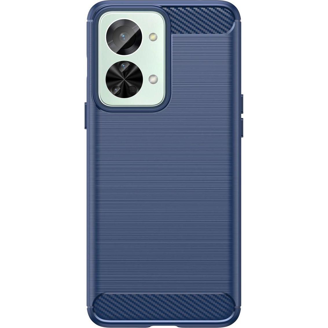 Thumbnail - König Design Hülle Handy Schutz für Sony OnePlus Realme Xiaomi Case Cover Bumper Carbon Optik (OnePlus Nord 2T), Smartph...