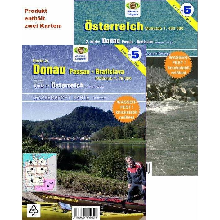 Wassersport-Wanderkarte Österreich, Ratgeber von Erhard Jübermann