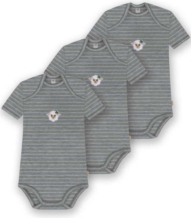 Produktbild Normani 3er Set Baby Merino Body Kurzarm „Tauranga" - 9291 (86)