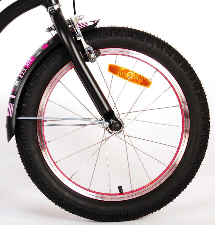 Produktbild Volare Miracle Cruiser Kinderfiets - Meisjes - 18 inch - Mat Zwart - Prime Collection (18")