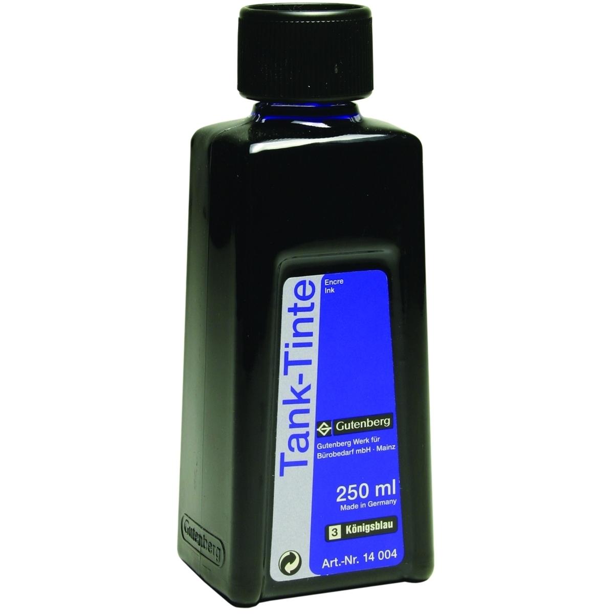 Gutenberg, Schreibstifte, Füllhaltertinte 250ml königsblau (Königsblau)