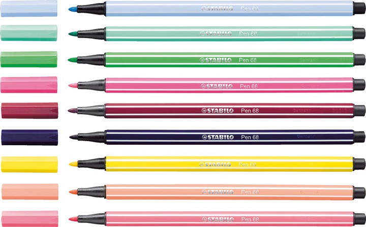 Produktbild STABILO Pen 68 Premium-Filzstift (Dunkelrot, 1 x)
