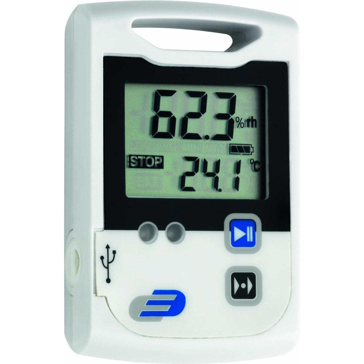 TFA Log110, Thermometer + Hygrometer, Schwarz, Weiss