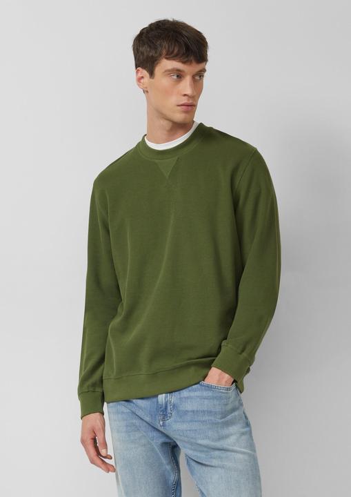 Produktbild s.Oliver Sweatshirt Strukturiertes Sweatshirt mit Rippbündchen (M)