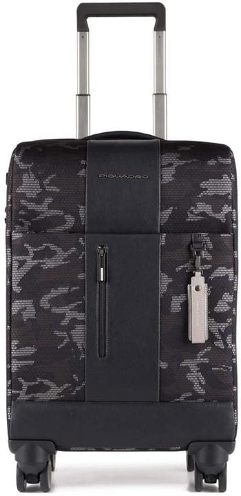 Piquadro Four-Wheel, Cabin Textile Trolley, Camouflage