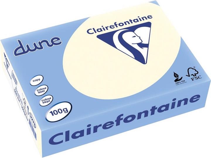 Actual product image Clairefontaine Universal paper Dune, natural white (100 g/m², 500 x, A4)