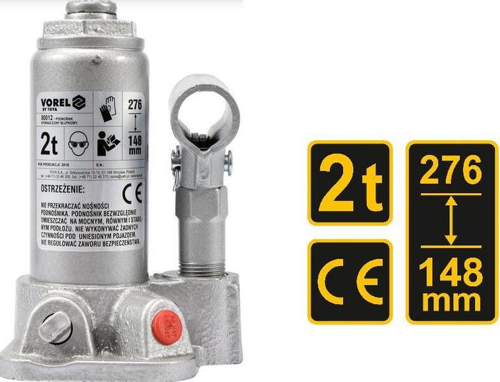 Toya Hydraulic Bottle Jack 2t