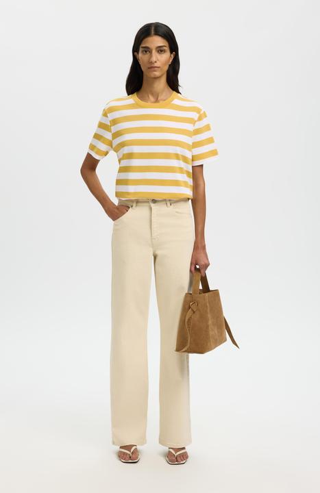 Produktbild Selected Slfessential Ss Striped Boxy Tee Noos (S)